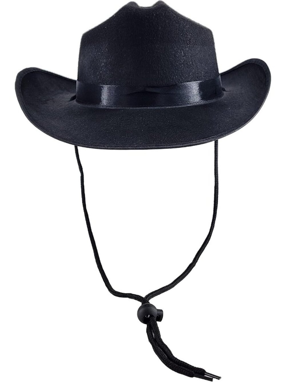 Kids Black Felt Pretend Play Party Western Cowboy Costume Dress Up Hat